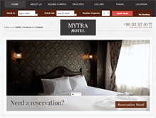 Tablet Screenshot of mytrahotel.com